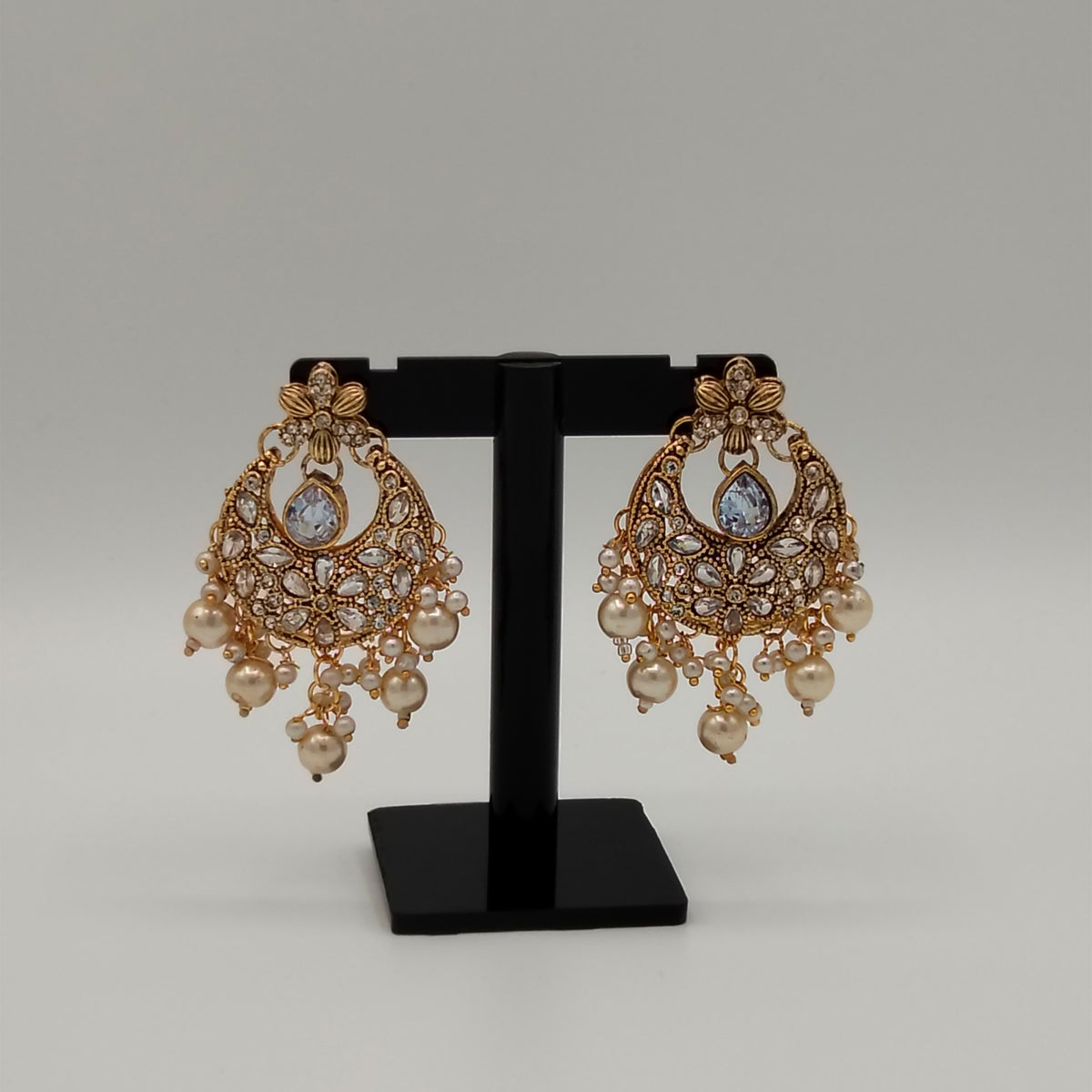 Gujrati Lightweight Gold Finish Chandbali Earrings GD_ ER 037