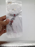 Regal Ruby Floral Cubic Zircon Angla SL_ AN 001