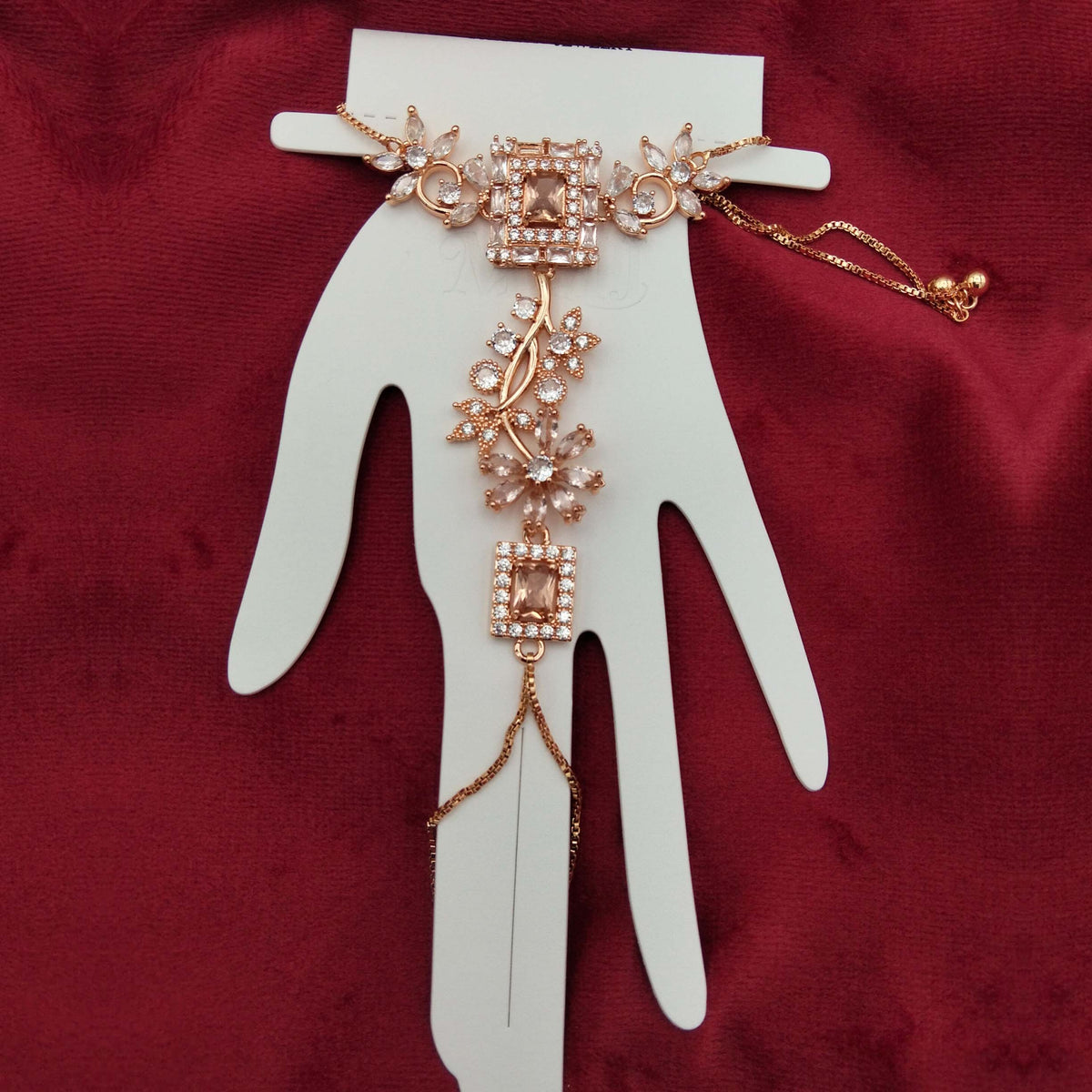 Regal Champagne Floral Zircon Angla GD_ AN 002