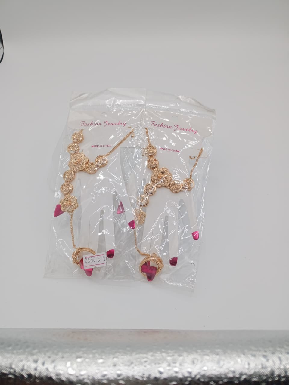Regal Gold Filigree Floral Hathphool Angla GD_ AN 006