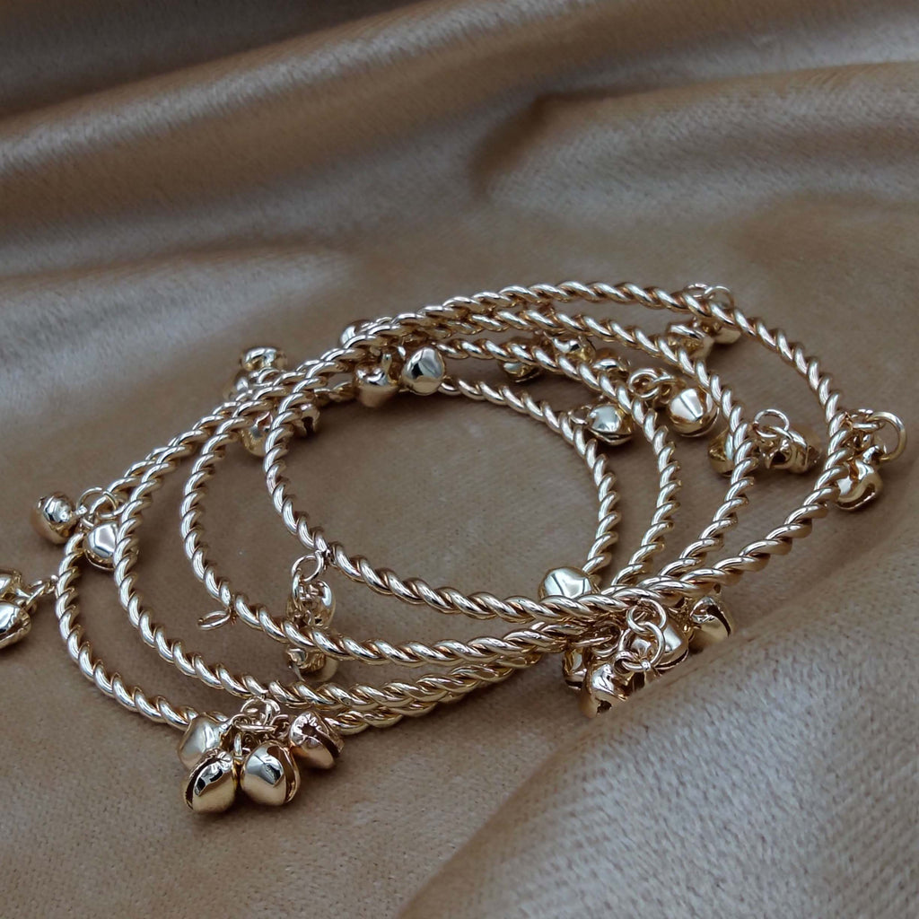 Victorian Twisted Ghungroo Bangles GD_ BGL 008