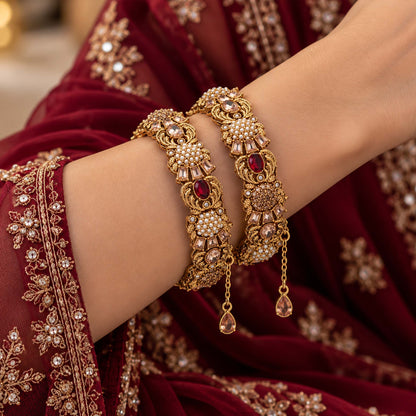  The Finest Gujrati Lightweight Openable Kangan Pair GD_ BGL 019