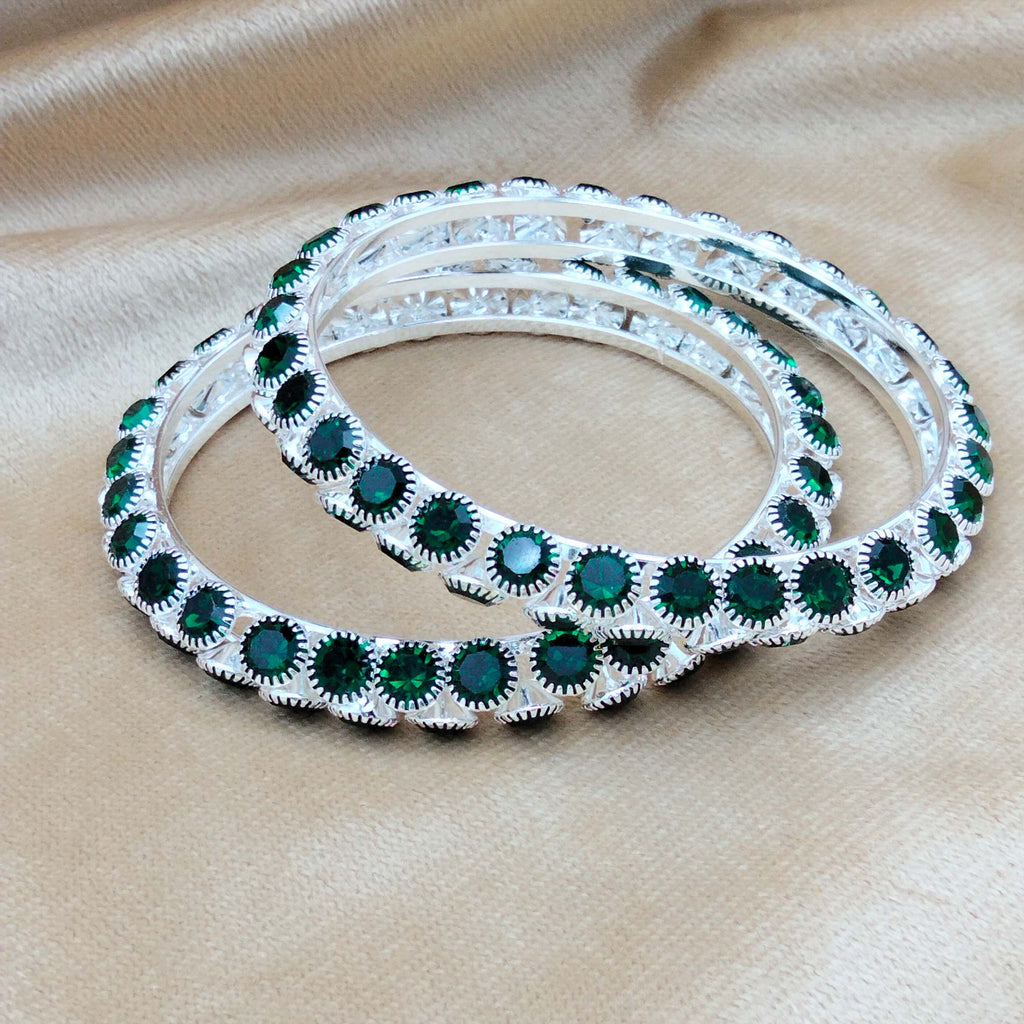 Victorian Onyx Crown Bangles SL_ BGL 007