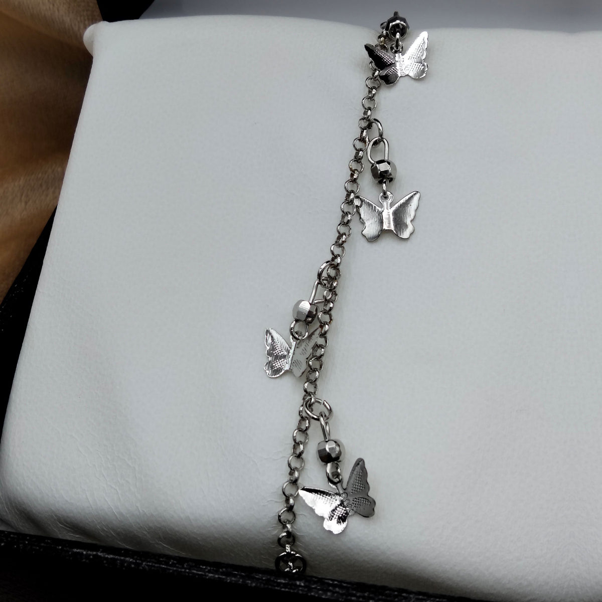  Regal Flying Butterfly Charm Adjustable Bracelet GD_ BR 013