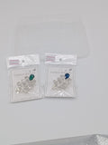 Silver Leaf Brooch with Teardrop Crystal Accent_ 002