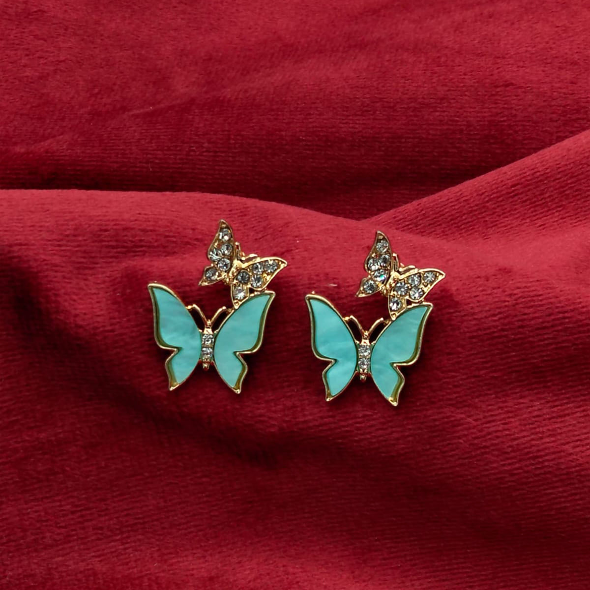 Royal Italian Butterfly Garden Studs GD_ ER 003