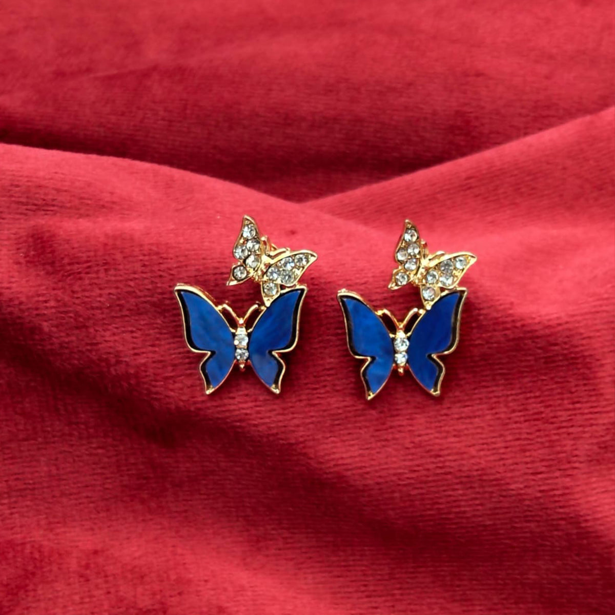 Royal Italian Butterfly Garden Studs GD_ ER 003