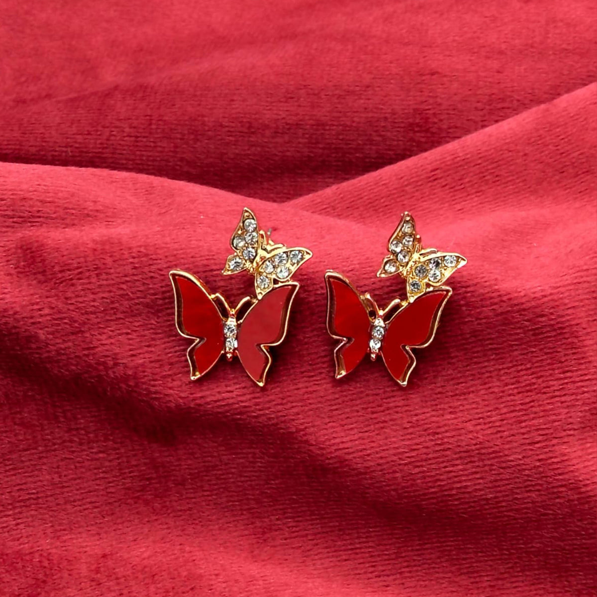 Royal Italian Butterfly Garden Studs GD_ ER 003