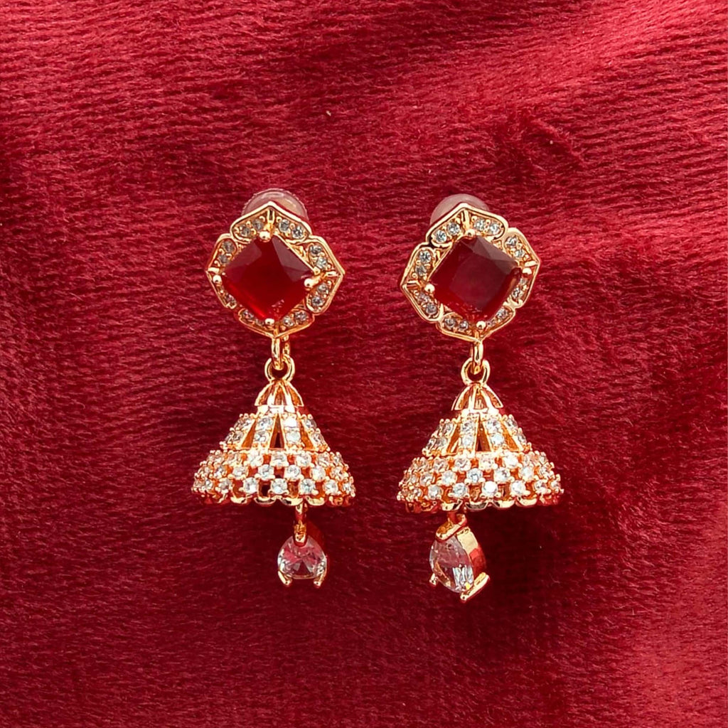 Ottoman Royal Sapphire Jhumka Earrings GD_SL ER 004