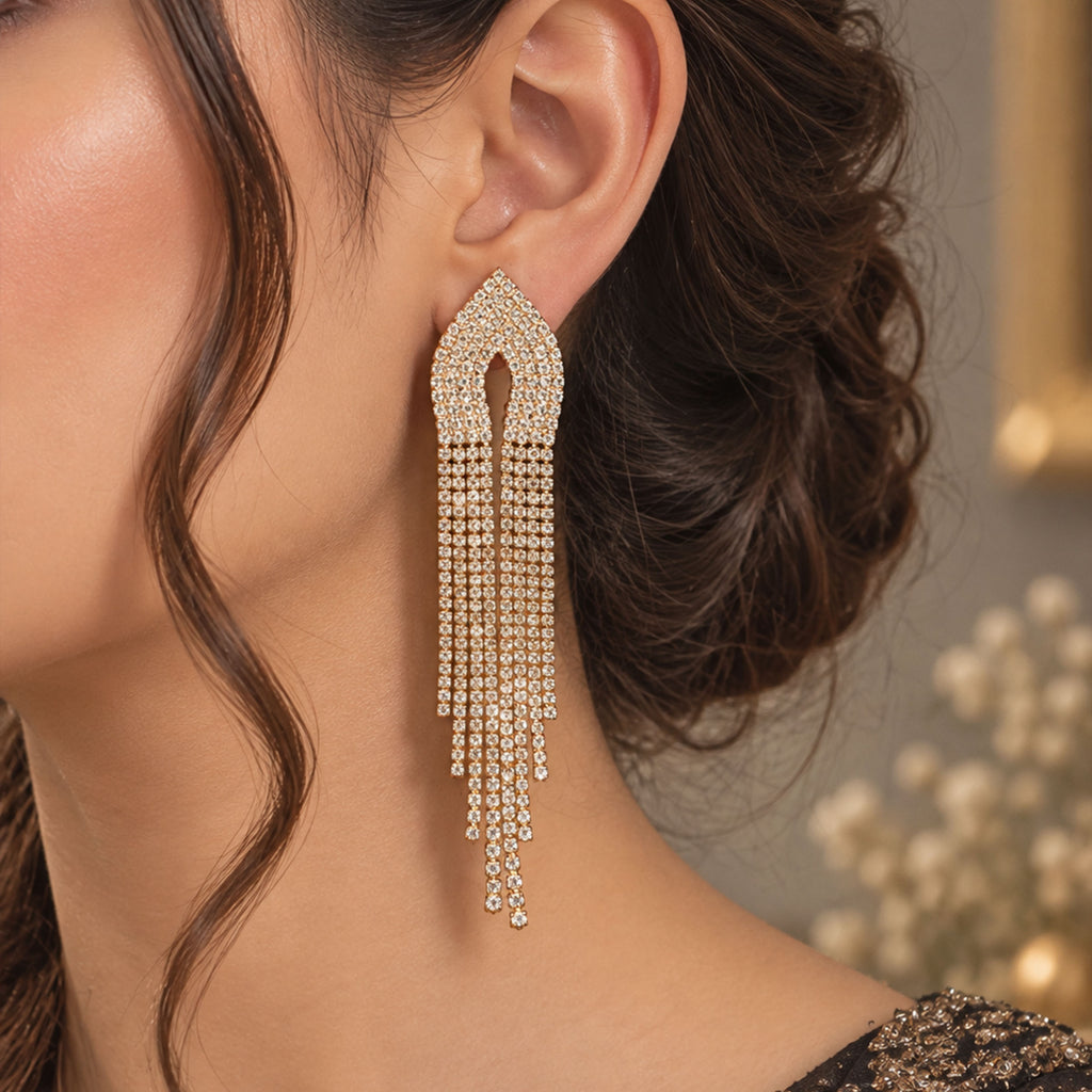 Royal Cascade Dangle Earrings GD_ ER 012