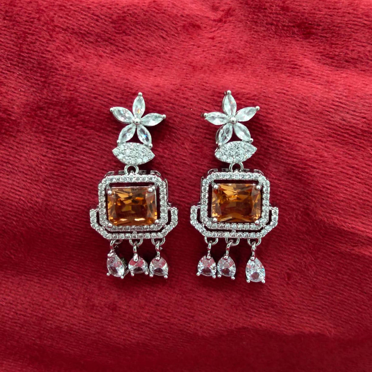 Royal Onyx Drop Earrings SL_ ER 014