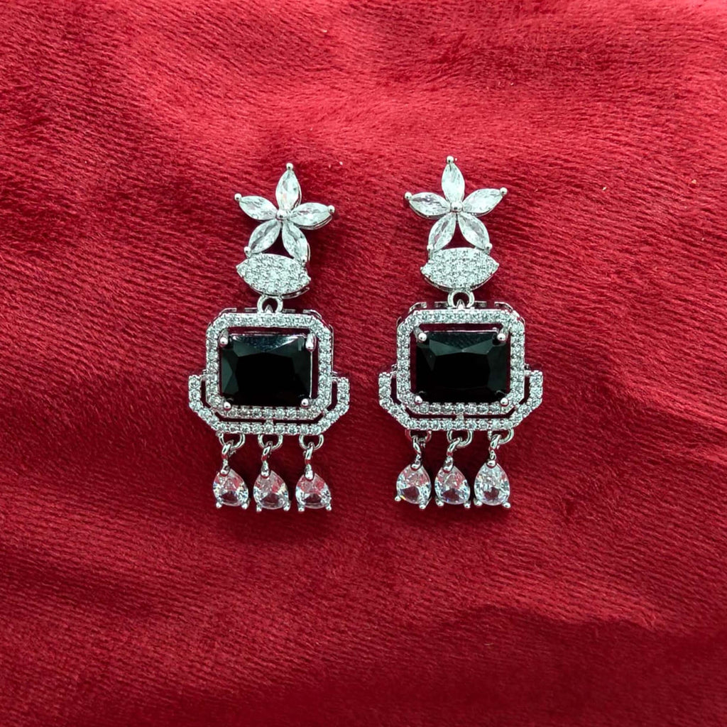 Royal Onyx Drop Earrings SL_ ER 014