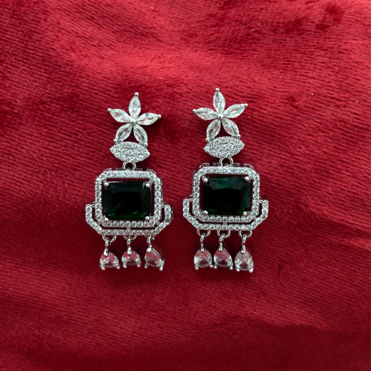 Royal Onyx Drop Earrings SL_ ER 014