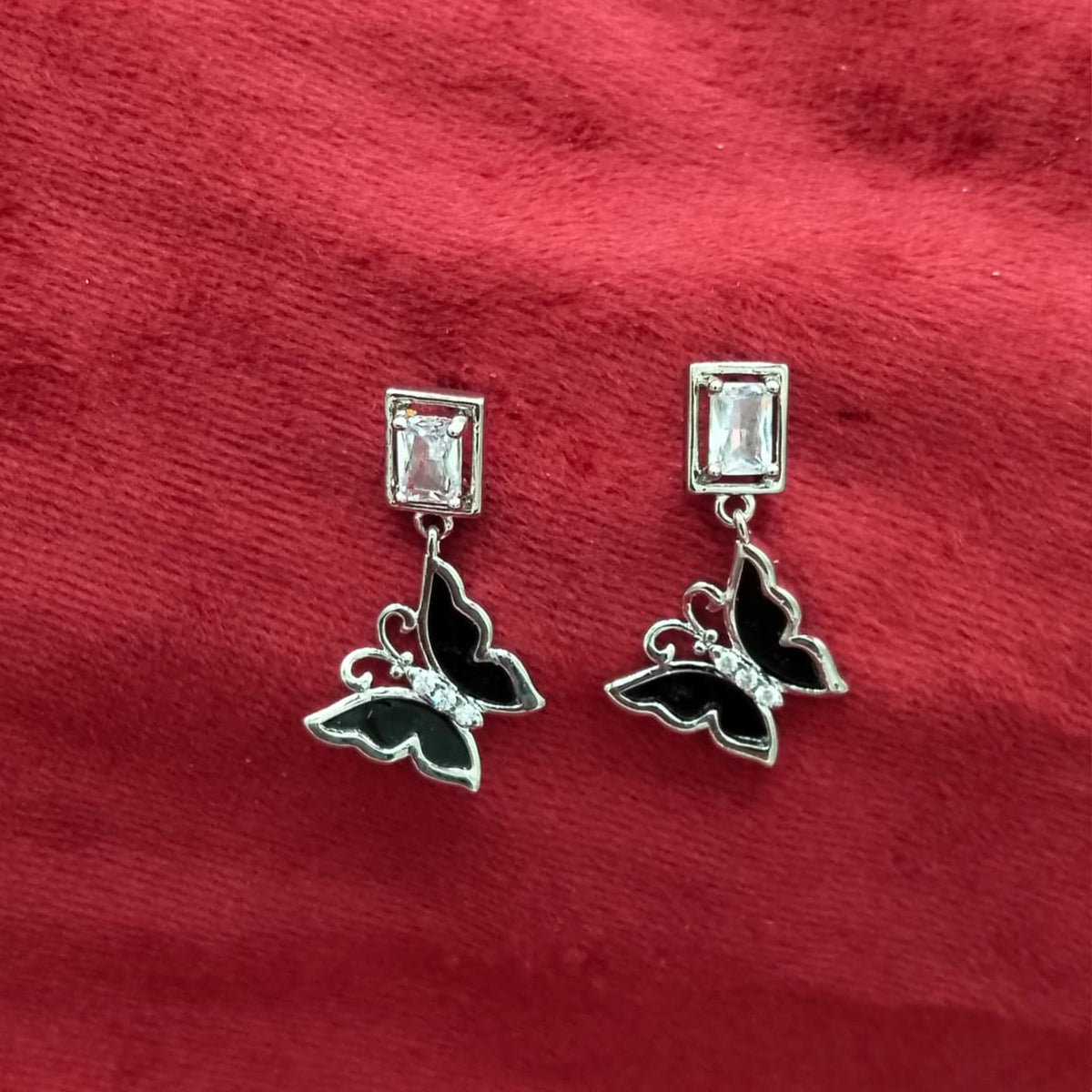Antique Empress Butterfly Drop Earrings SL_ ER 019
