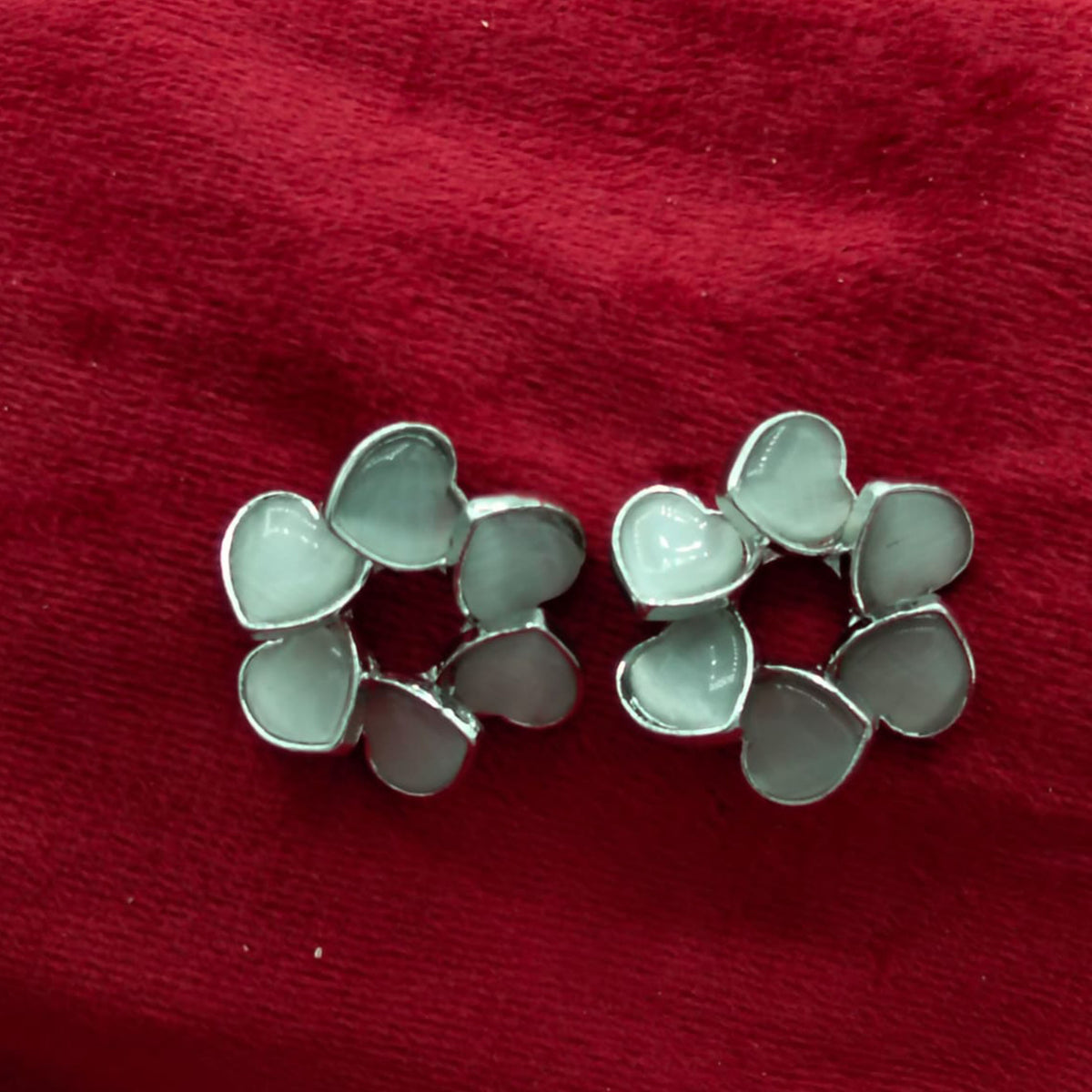 Victorian Opal Blossom Stud Earrings GD_ ER 023