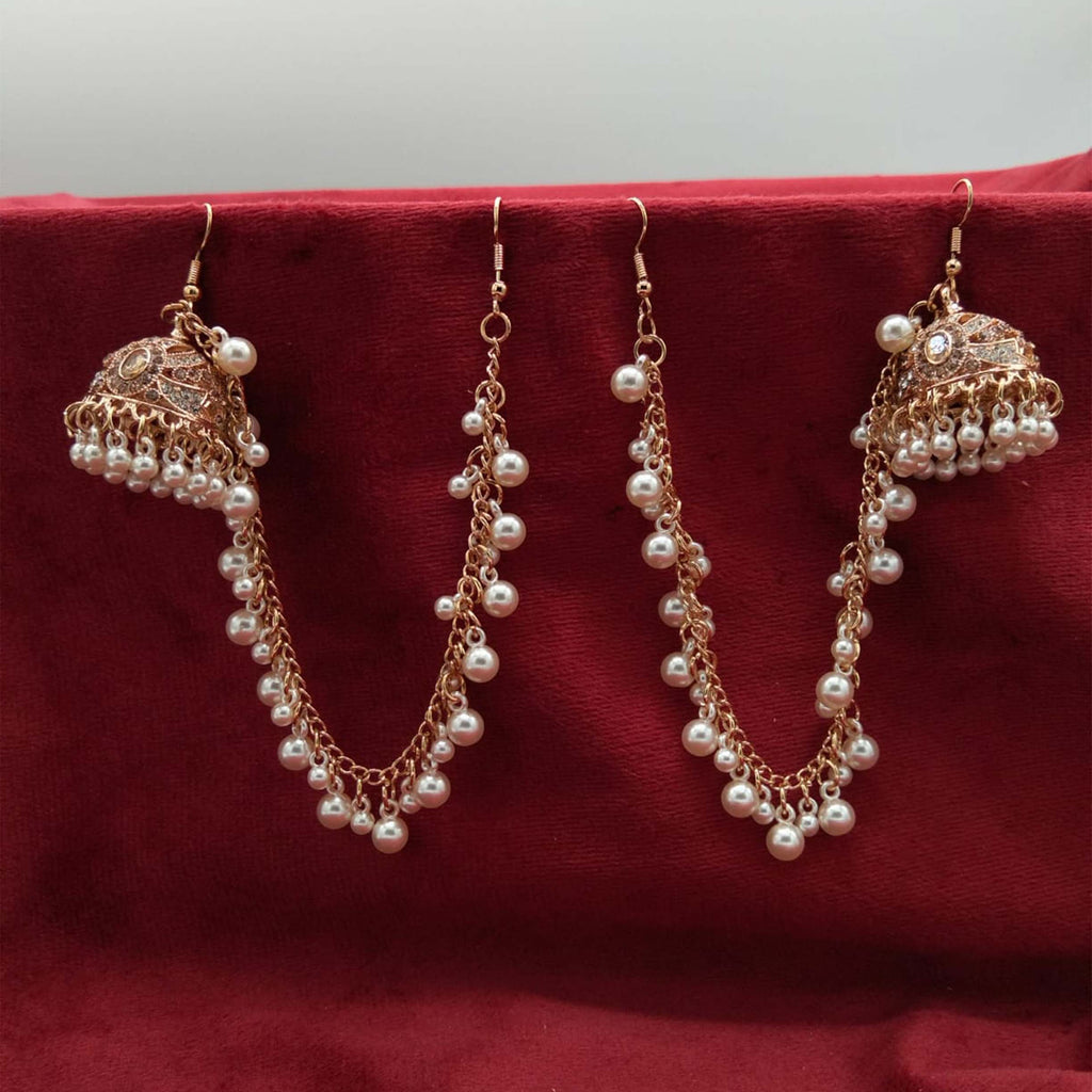 Regal Pearl Sahara Jhumka Earrings GD_ ER 031