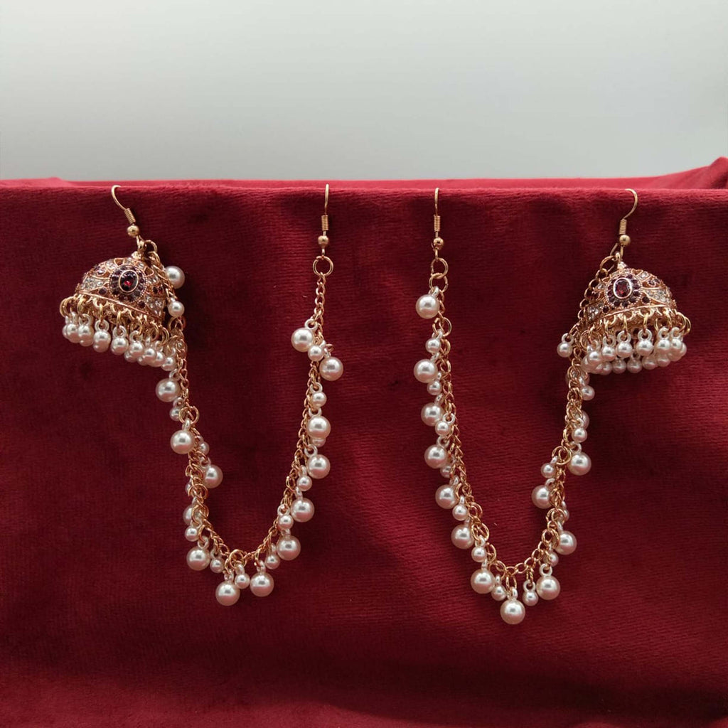 Regal Pearl Sahara Jhumka Earrings GD_ ER 031