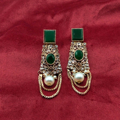 Imperial Rajasthani Vintage Dangle Earrings GD_ ER 034