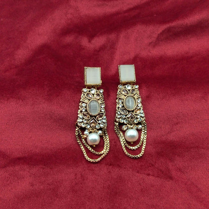 Imperial Rajasthani Vintage Dangle Earrings GD_ ER 034