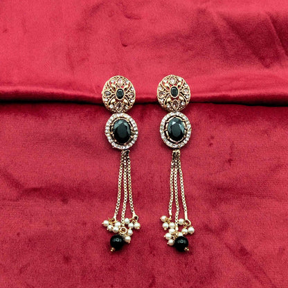 Turkish Antique Crystal Dangle Earrings GD_ ER 036