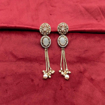 Turkish Antique Crystal Dangle Earrings GD_ ER 036