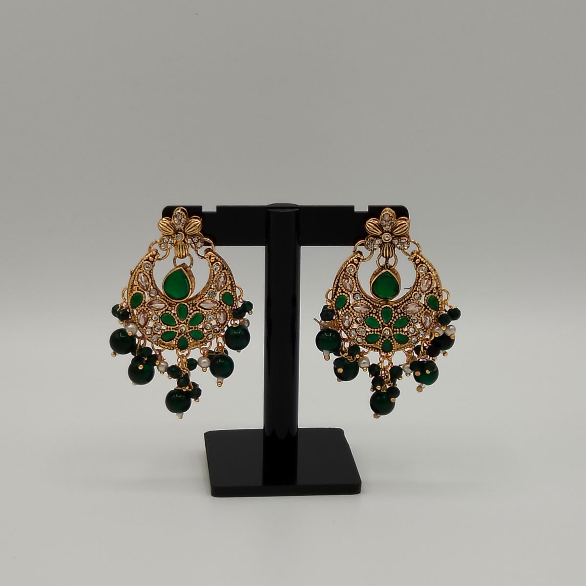 Gujrati Lightweight Gold Finish Chandbali Earrings GD_ ER 037