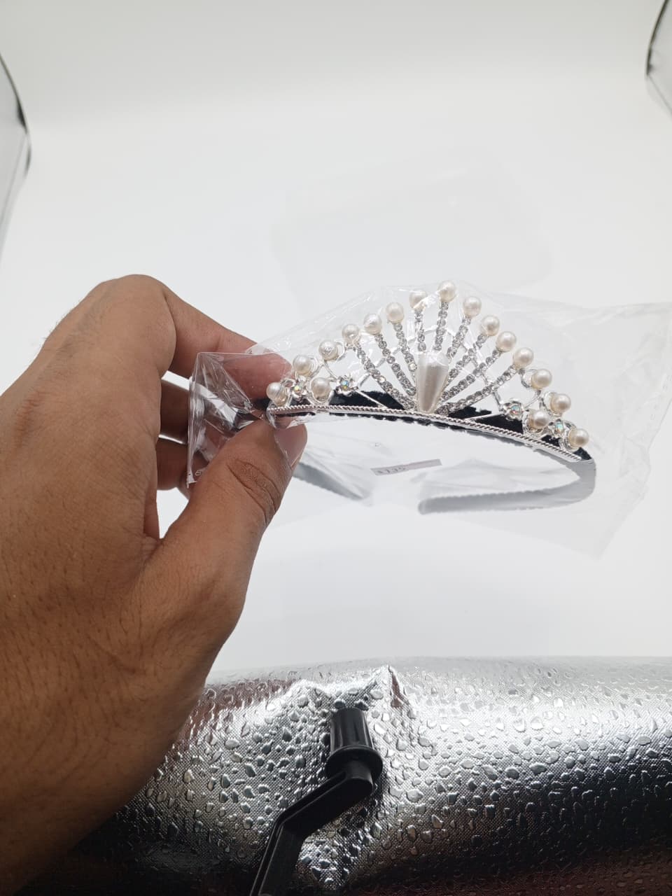 Elegant Crystal Crown Hair band_ 004