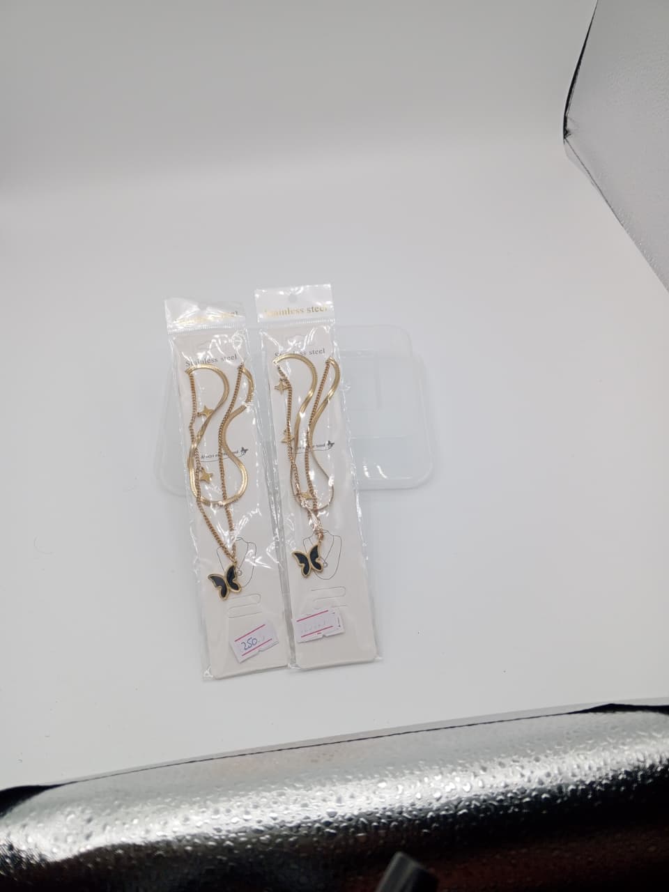 Classic Stainless Steel Layered Butterfly & Star Chain LK_ 006