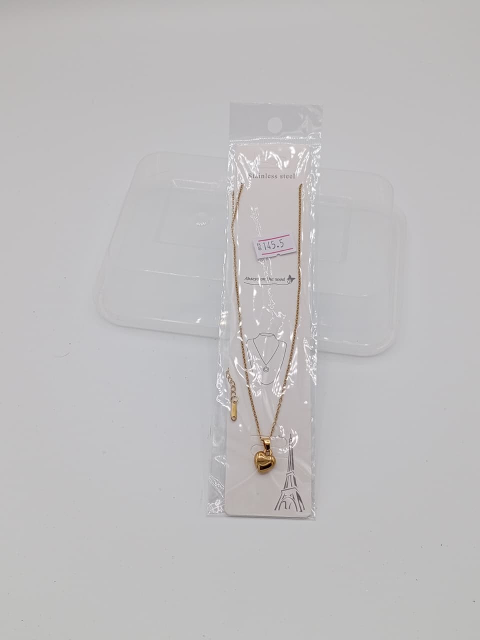 Classic Gold Heart Locket on Delicate Chain LK_ 014