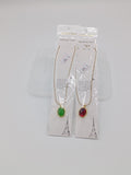 Classic Gold Bezel Locket with Colored Glass Stone GD LK_ 024