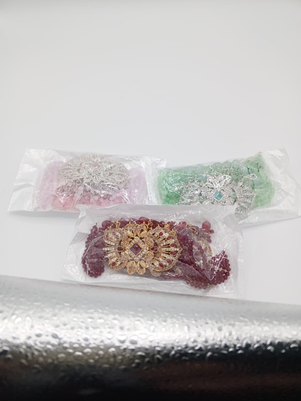 Monarch Royal Filigree Beaded Choker Set GD_ NK 004