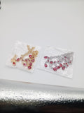 Regal 24K Gold Plated Ruby Droplet Necklace Set GD_ NK 006