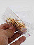 Adjustable Gold Botanical Ring with Delicate Leaf Motif GD RNG_ 004